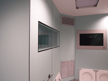 MRI shielding windows in hospital in use
