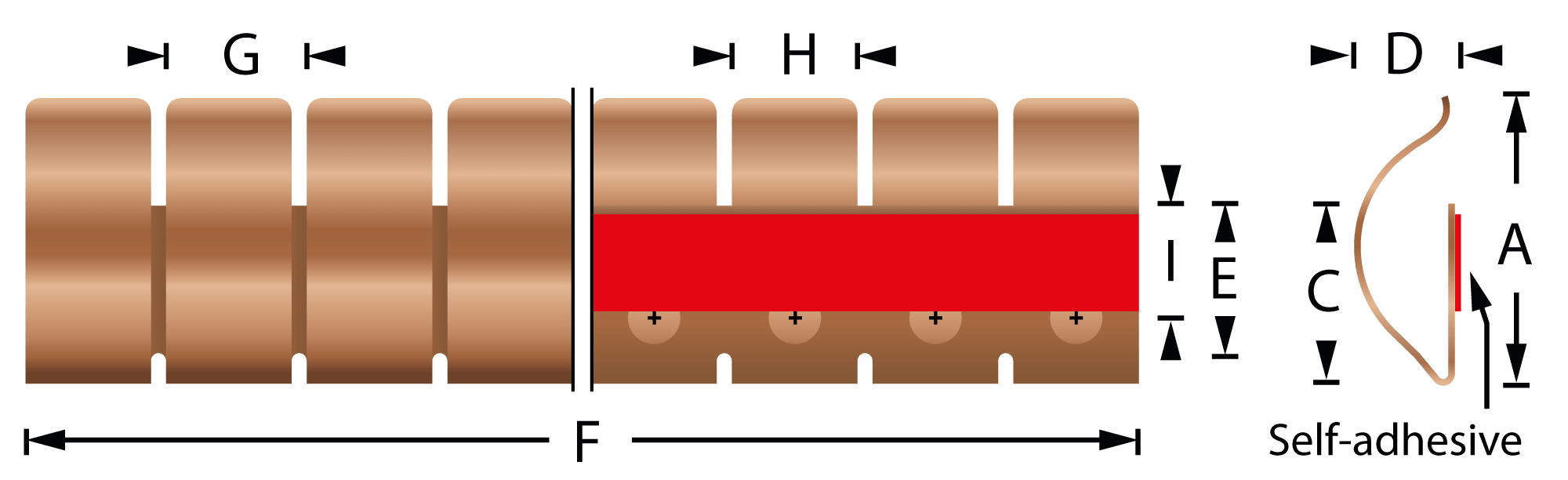 Stick-on mounting fingerstrip gaskets