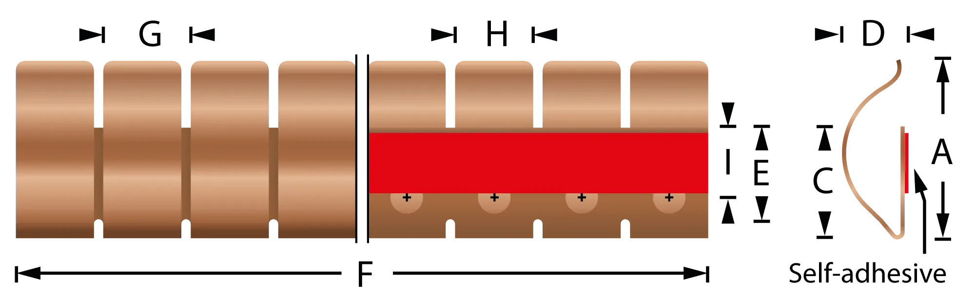 Stick-on mounting fingerstrip gaskets