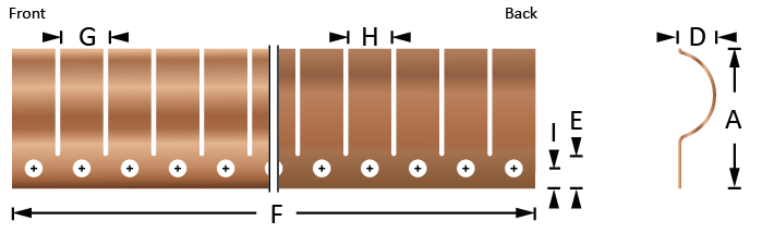 Door fingerstrips/spring contacts 2801