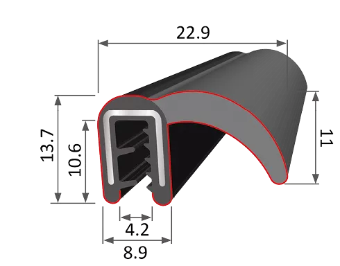 clip-on pakking EMI RFI afschermingspakking 6573