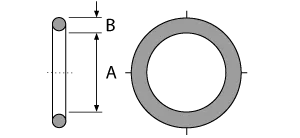 conductive o-ring technical drawing