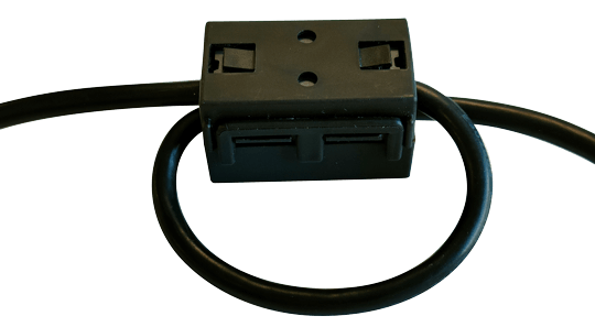 EMC ferrite cable clamps