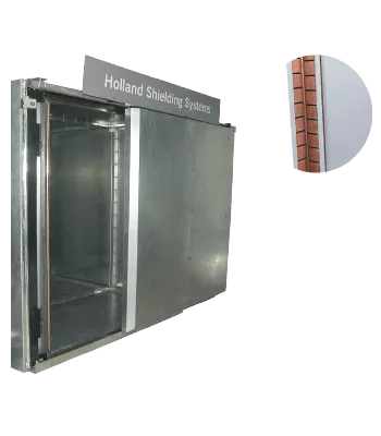 EMI RFI shielded Faraday cage doors sliding