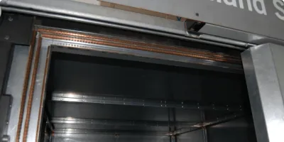 EMI RFI shielded sliding doors