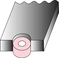 Endless gasket compression stop washer type