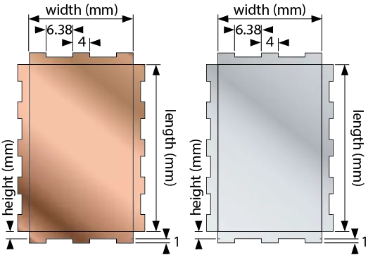 Vaste PCB-afscherming kan technische tekening zijn