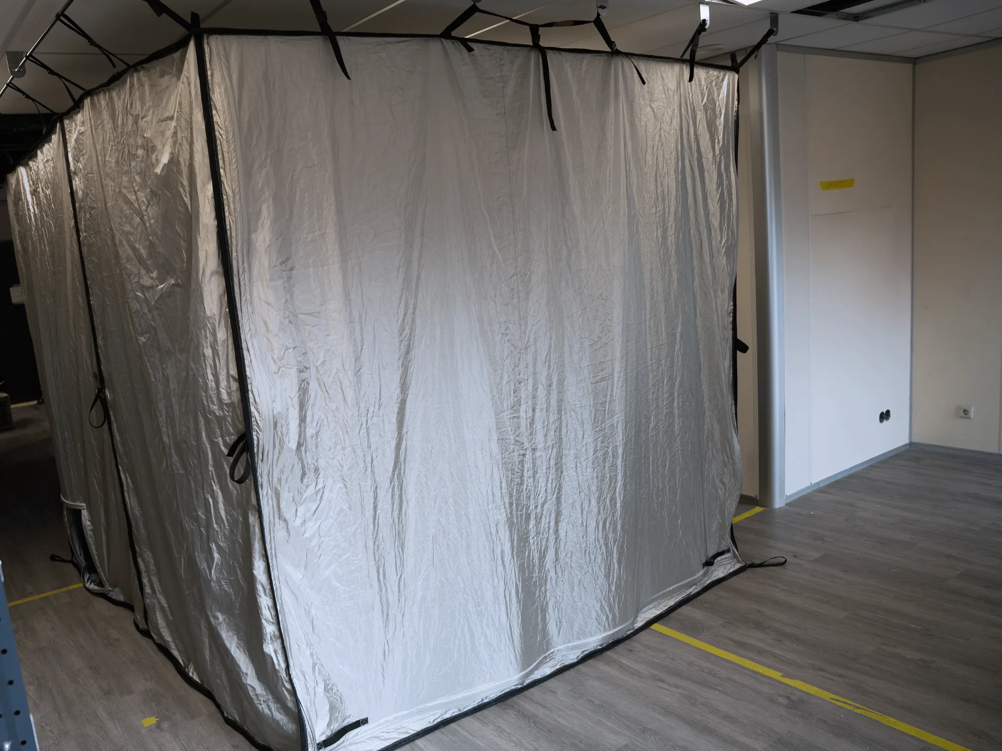 Flexible Faraday tents and temporary EMI shielded environments