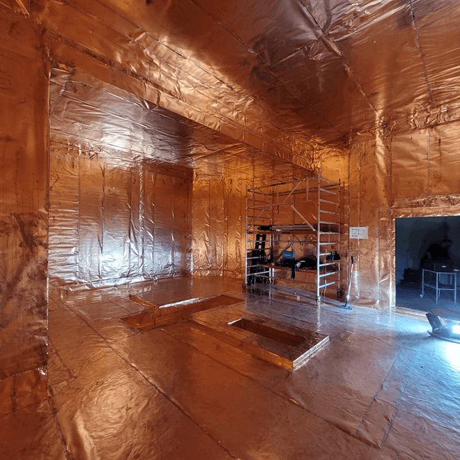 Mu copper Faraday Cages Holland Shielding Systems BV