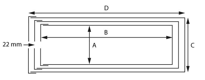 Technische tekening van een Mu-metaal nul-gauss kamer