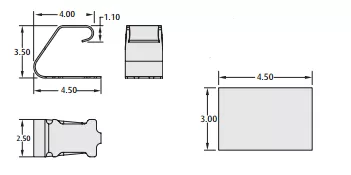 spring contact technical drawing