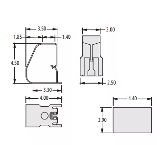 yaylı kontak teknik çizimi