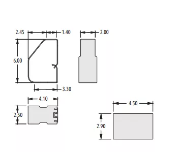 Dibujo técnico de contacto de resorte