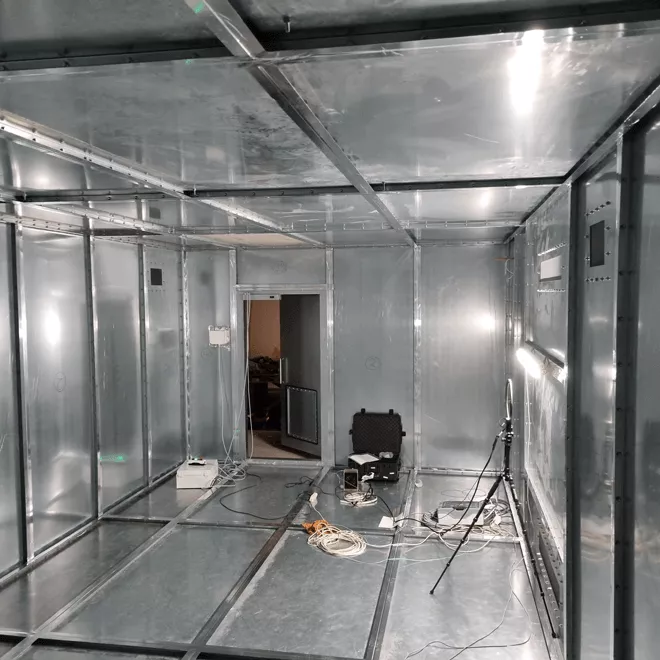 prefabricated prefab and modular faraday cage PF
