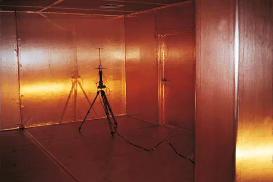 Radiofrequentieveldsterktemetingen op locatie mu copepr MU-koperkooimeting