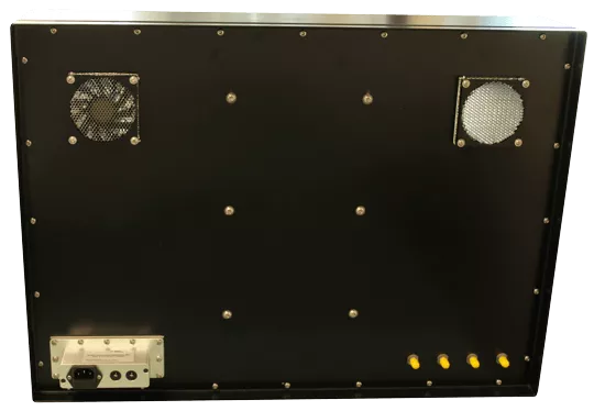 Shielded TFT screen housing backside