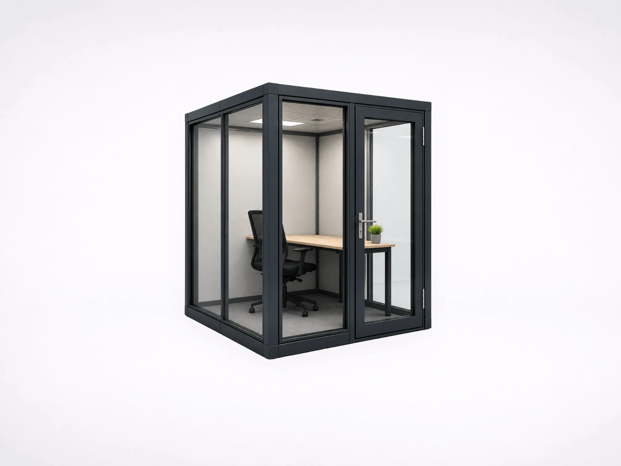 Small Quiet Faraday Room transparent electromagnetic shielding room configuration