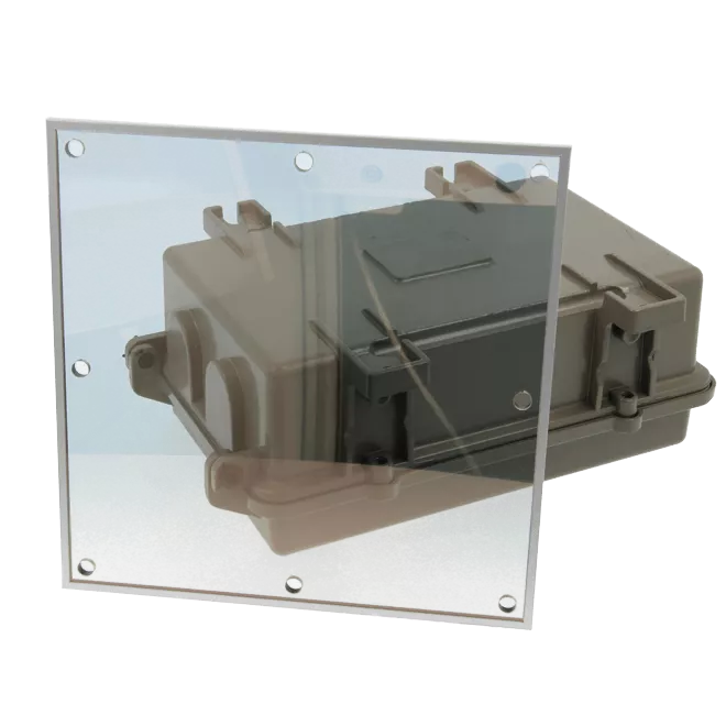 transparant emi rfi afschermfolie vensterspictogram 1
