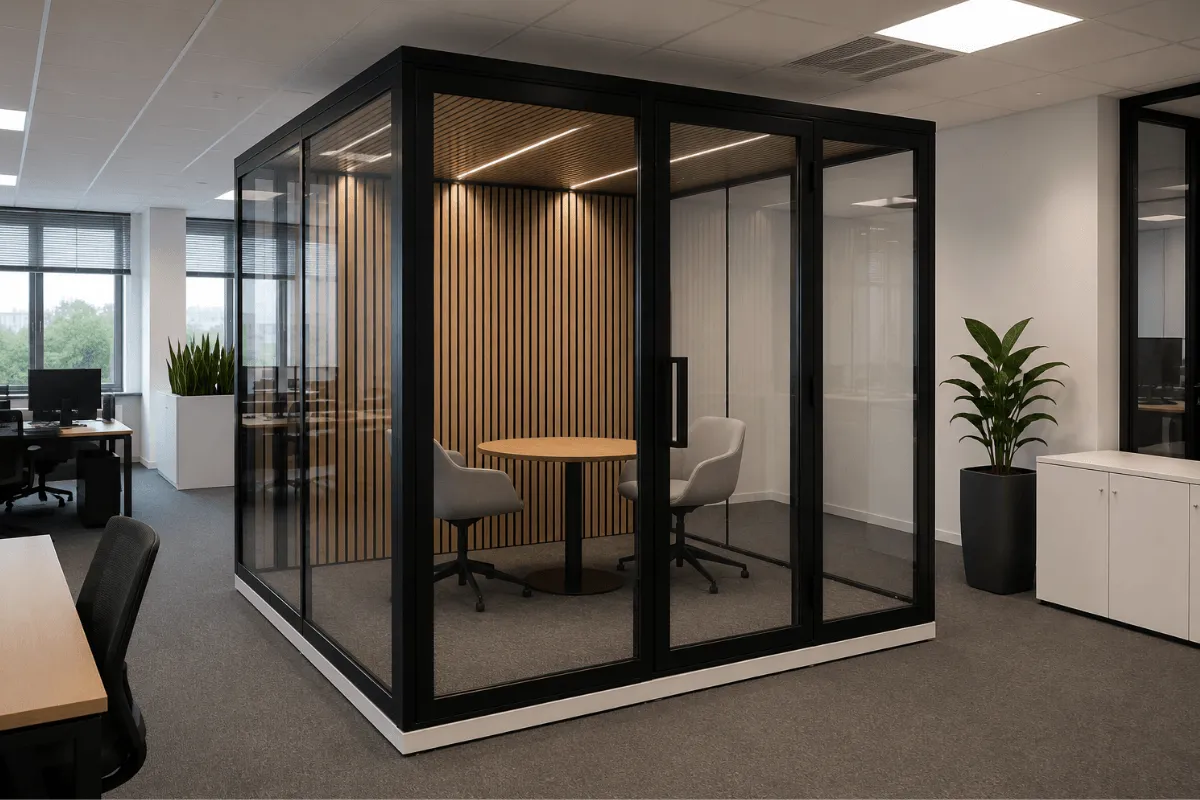 Transparent Electromagnetic Shielding Room Quiet Distance Room by Holland Shielding Systems BV