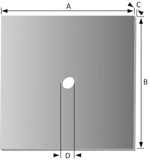 UHF ferrite absorber tiles dimensions