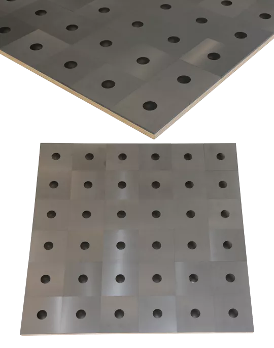 UHF -ferrite absorber tiles pane format example