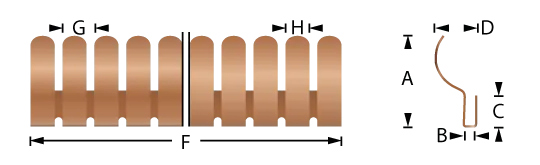 Opklikbare vingerstrip 2105-18 19 23