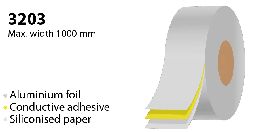 geleidende aluminium tape 3203