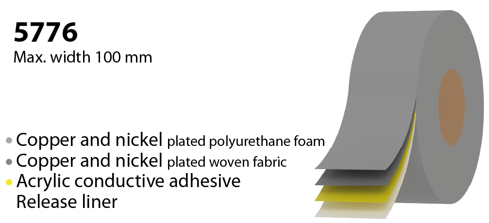elektrisch leitf&auml;higes Schaumstoffband 5776