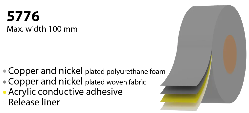 elektrisch geleidende schuimtape 5776