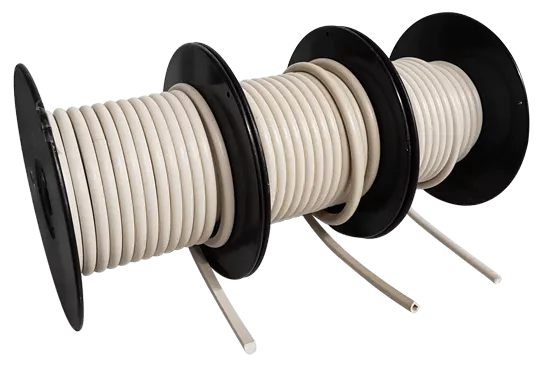 Elektrisch geleidende rubberprofielen, leveringsrollen
