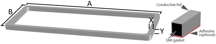 Frame gasket technical drawing standards