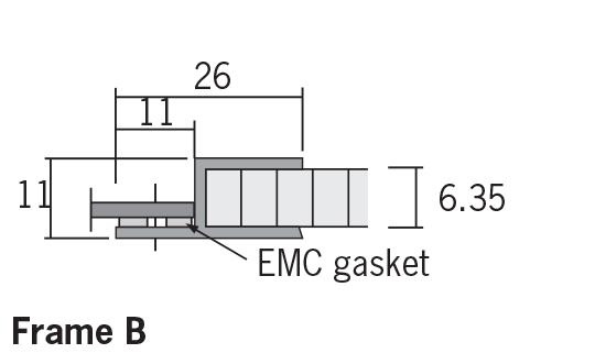 honeycomb ventilation panels Cross-cell honeycombs frame b