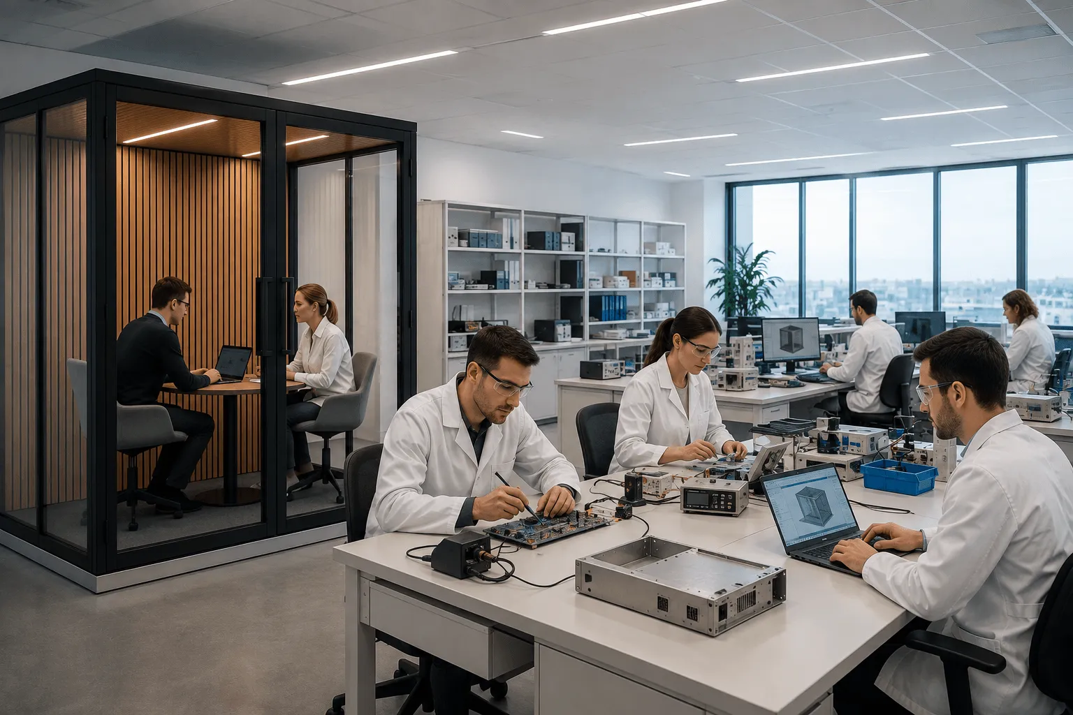 Quiet Faraday Room for laboratories, research, and technical environments