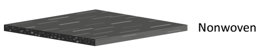 semi conductive non woven structure