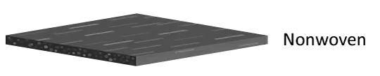 semi conductive non woven structure