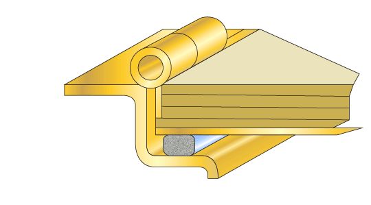 Construction of a shielded door