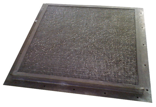 Picture of an EMP proof Honeycomb ventilation panel