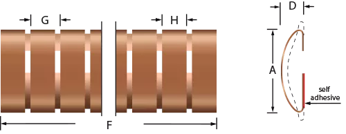 Snap-on mounting fingerstrip