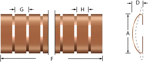 Snap-on mounting fingerstrip