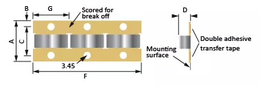 Snap-on mounting fingerstrip