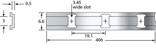 snap on mounting fingerstip tracks