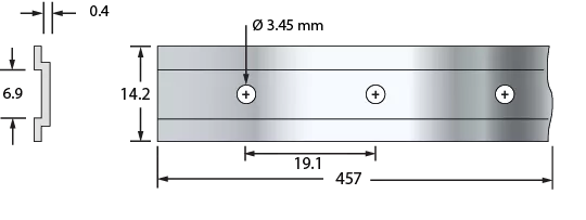 snap on mounting fingerstip tracks