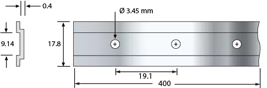 snap on mounting fingerstip tracks