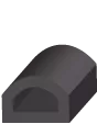 EMI standard shielding EMC gasket neoprene core 700064