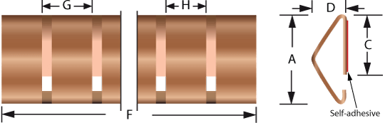 Stick-on mounting fingerstrip gaskets