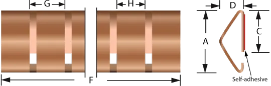 Stick-on mounting fingerstrip gaskets