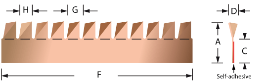 Stick-on mounting fingerstrip gaskets