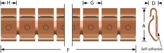 Stick-on mounting fingerstrip gaskets