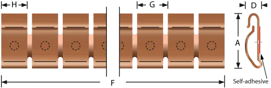 Stick-on mounting fingerstrip gaskets