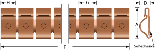 Stick-on mounting fingerstrip gaskets